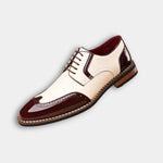 Brogue Leather Lace-Up Derby Shoes for Men - View 4
