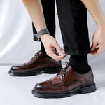 Brogue Lug Sole Derby Shoes for Men - View 3