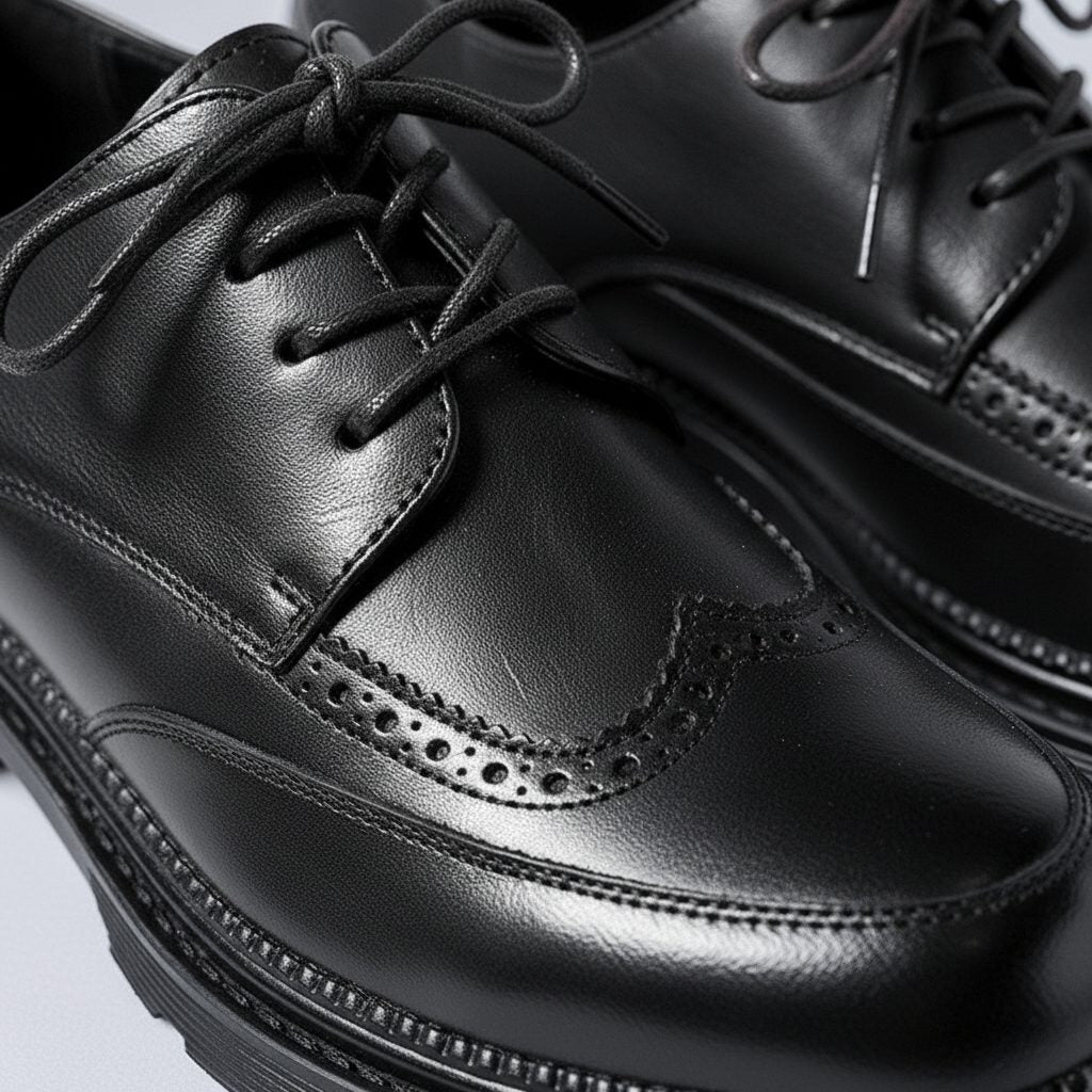 Brogue Lug Sole Derby Shoes for Men - View 8