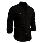 Button-Down Linen Shirt for Men - View 16