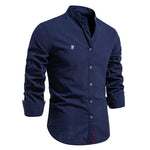 Button-Down Linen Shirt for Men - View 8