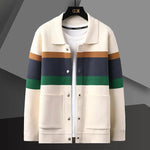 Button-Up Cardigan with Pockets for Men