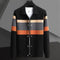 Button-Up Cardigan with Pockets for Men - Black