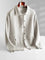 Button-Up Wool Cardigan with Polo Collar for Men