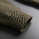 Button-Up Wool Cardigan with Polo Collar for Men - View 7