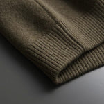 Button-Up Wool Cardigan with Polo Collar for Men - View 8