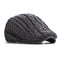Cable Knit Fleece Lined Flat Cap for Men