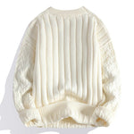 Cable Knit Wool Blend Pullover Sweater for Men - View 2