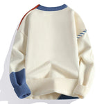Cable Knit Wool Sweater with Crew Neck for Men - View 3