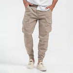 Cargo Jogger Pants with Multi-Pocket for Men - Beige