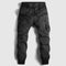 Cargo Joggers with Cuff Hem for Men - Black