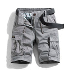 Cargo Shorts with Belt for Men - Grey