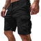 Cargo Shorts with Utility Pockets for Men - Black