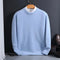 Cashmere Blend Crew Neck Sweater for Men - Sky Blue