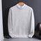 Cashmere Blend Crew Neck Sweater for Men - Gray