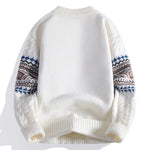 Chunky Cable Knit Nordic Crew Neck Sweater for Men - View 8