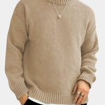 Chunky Knit Ribbed Crew Neck Sweater for Men - View 5