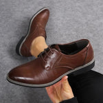 Closed Lace Oxford Brogue Dress Shoes for Men - View 2