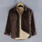 Corduroy Button-Down Overshirt for Men - Brown