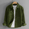 Corduroy Relaxed Fit Overshirt for Men - Green