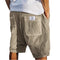 Corduroy Shorts with Welt Pockets for Men - Khaki