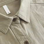 Cotton Button-Down Long Sleeve Shirt with Chest Pockets for Men - View 7