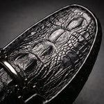 Croc-Embossed Leather Shoes with Metal Bit Slip-On Driving Loafers for Men - View 8