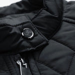 Diamond-Quilted Stand Collar Jacket for Men - View 10