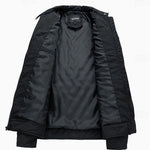 Diamond-Quilted Stand Collar Jacket for Men - View 3