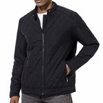 Diamond-Quilted Stand Collar Jacket for Men - View 4