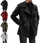Double-Breasted Wool Overcoat for Men - View 4