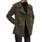 Double-Breasted Wool Overcoat for Men - Olivgrün