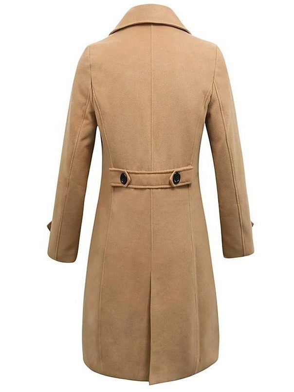Double-Breasted Wool Winter Overcoat for Men - View 4