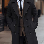 Double-Breasted Wool Winter Overcoat for Men - View 5