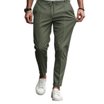 Drawstring Straight Leg Chino Trousers for Men - View 6