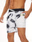 Flamingo Print Swim Shorts for Men - White