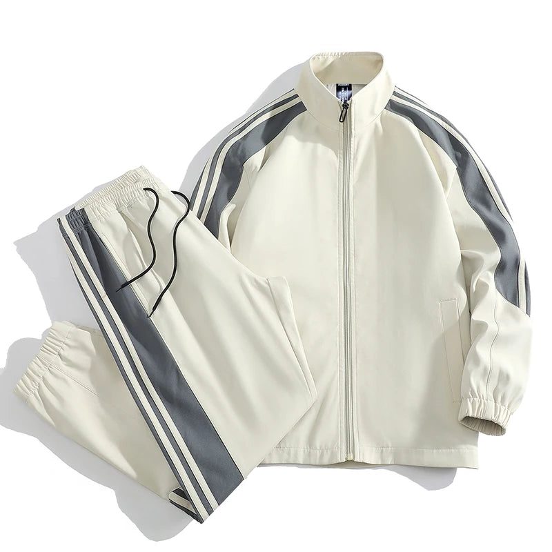 Full-Zip Tracksuit Set for Men