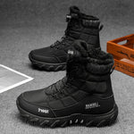 Fur Lined High Top Winter Snow Boots with Dial Lacing for Men - View 5