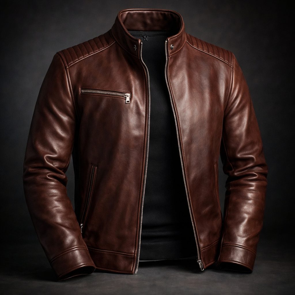 Genuine Leather Jacket for Men - View 8