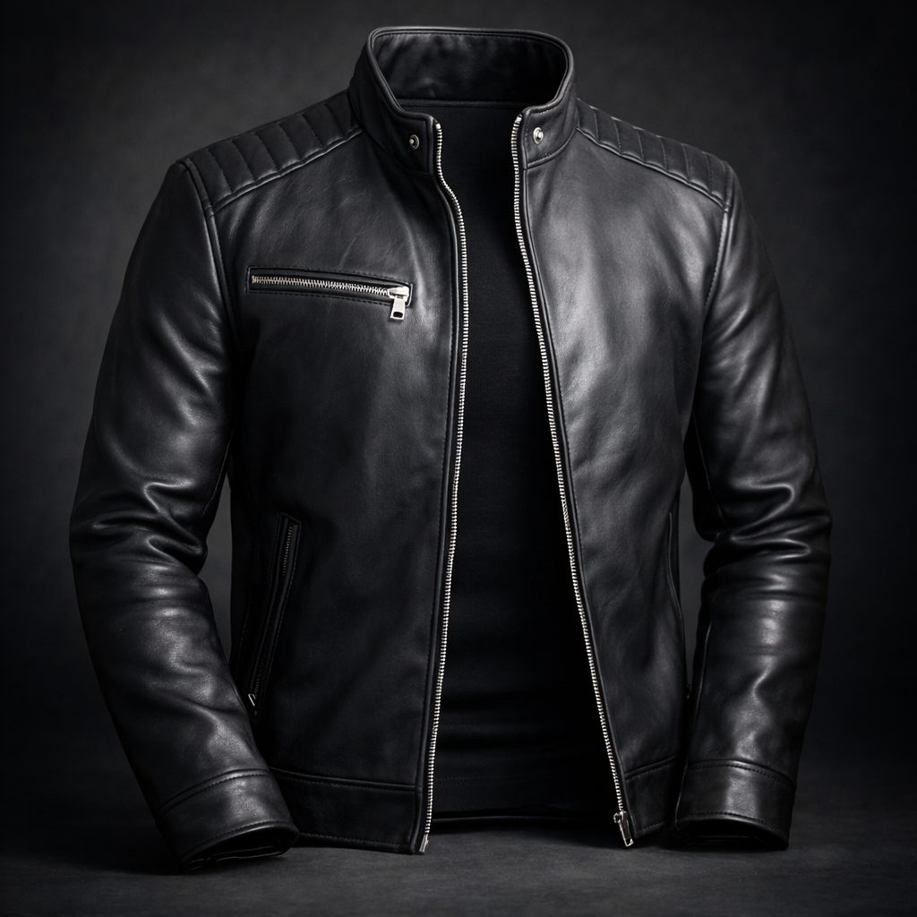 Genuine Leather Jacket for Men - View 10