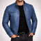 Genuine Leather Jacket for Men - Blue
