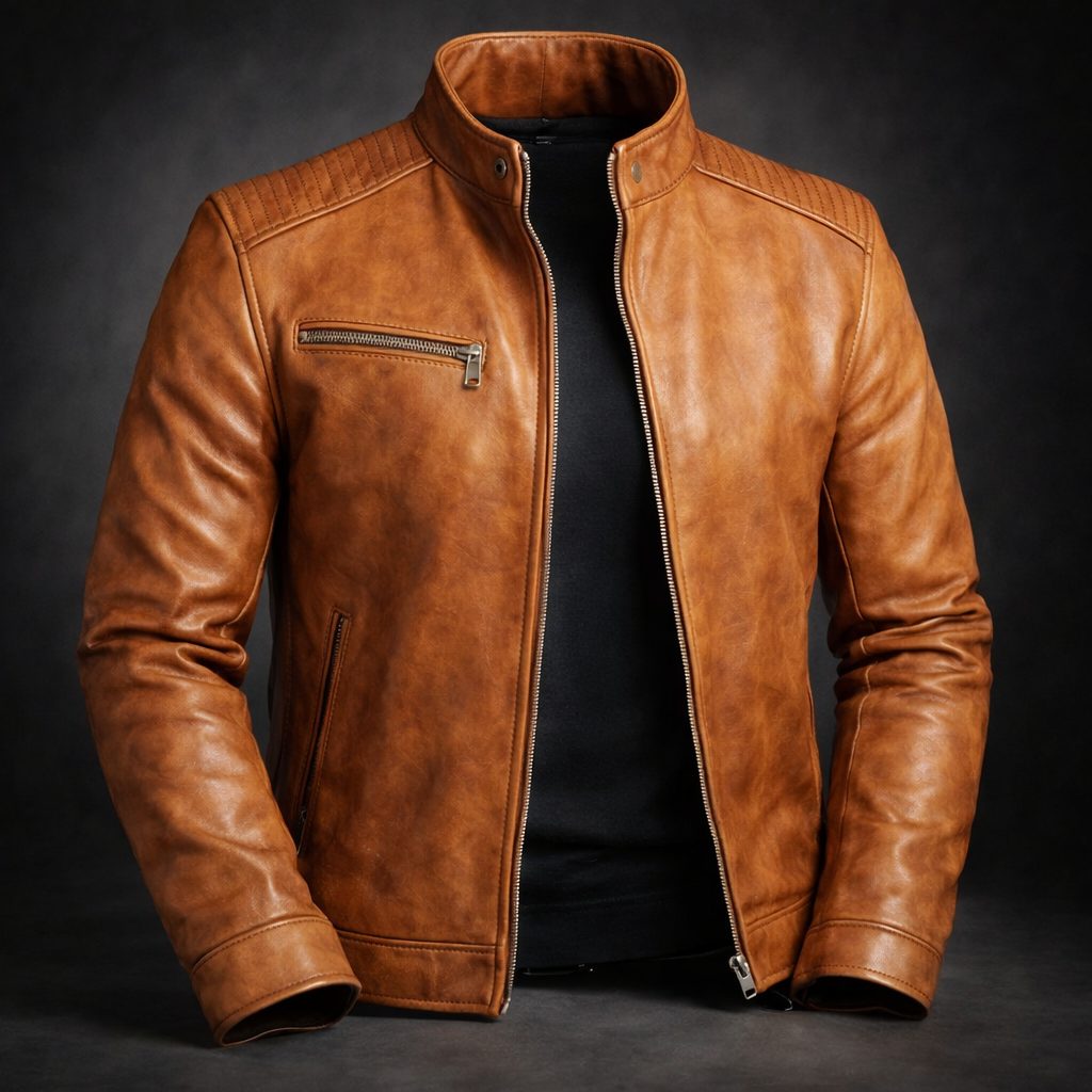 Genuine Leather Jacket for Men - View 2