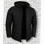 Hooded Channel-Quilted Puffer Jacket for Men - View 2