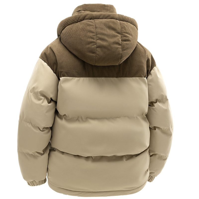 Hooded Padded Winter Puffer Jacket for Men - View 5
