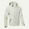 Hooded Rain Jacket with Zip-Up Front for Men - Beige