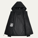 Hooded Rain Jacket with Zip-Up Front for Men - View 3