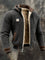 Hooded Sherpa-Lined Winter Fleece Jacket for Men