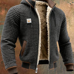 Hooded Sherpa-Lined Winter Fleece Jacket for Men - View 6