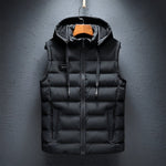 Hooded Winter Puffer Vest for Men