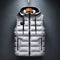 Hooded Winter Puffer Vest for Men - White